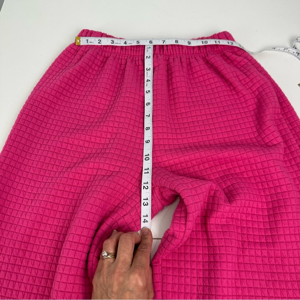 Princess Polly Arabella Jogger Pink Sweatpants Size 8 Bubble Waffle Square - Picture 10 of 11